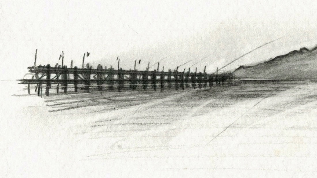 Gerry Joe Weise, Water Rings preparation sketch 2 (detail), 2015.