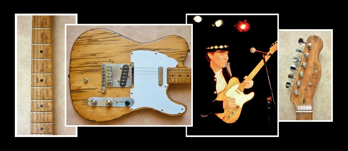 Australian blues guitarist, Gerry Joe Weise playing a vintage 1959 Fender Telecaster guitar.