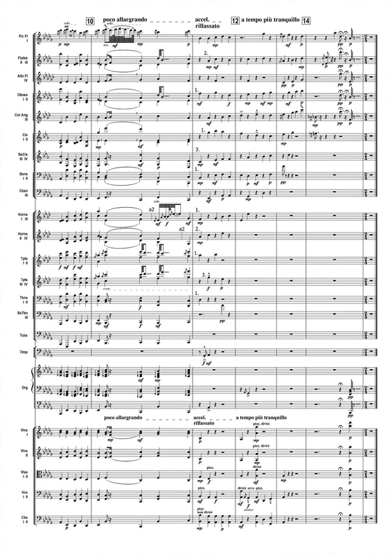 Gerry Joe Weise, Ghost Gum Tree, Sinfonietta No.6, Tonal Wall 2, 2022, p.2, Australian composer, sheet music.