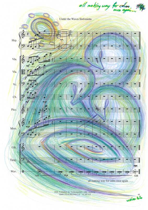 Page 44, Gerry Joe Weise, Musical Land Art, Under the Waves Sinfonietta, 2019.